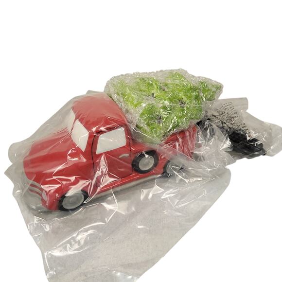 Scentsy Special Delivery Retro Red Truck Christmas Tree Lid Large Warmer NEW NIB - Picture 8 of 8